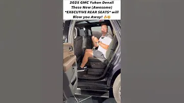 Check out the NEW Executive Seating in the 2025 GMC Yukon Denali Ultimate!