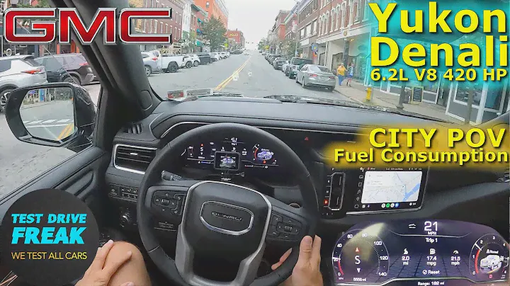 2023 GMC Yukon Denali 6.2L V8 AWD 420 HP CITY POV DRIVE IN BANGOR MAINE with Fuel Consumption
