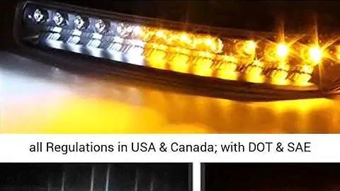ACANII - For 1999-2006 GMC Yukon Sierra 1500 2500 3500 Black Housing LED Bumper Lights Signal Lamps