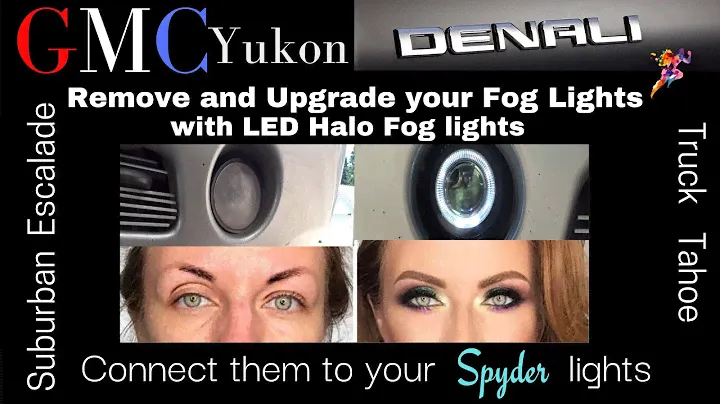 GMC Yukon | Fog lights | Upgrade to Halo's "Remove  Replace" Connect Halos to your Spyder Headlights